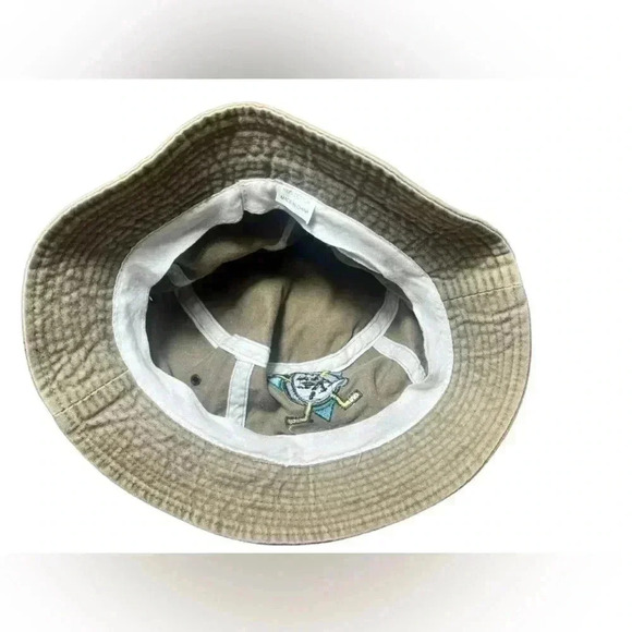 Anaheim Mighty Ducks Mitchell & Ness Bucket Hat Cap SZ S/M - Picture 3 of 3